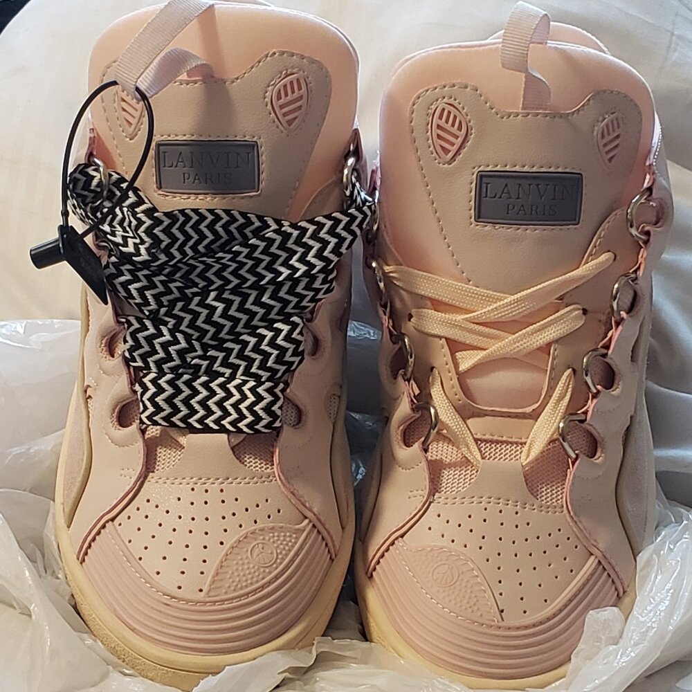 Lanvin paris curb cap sneakers